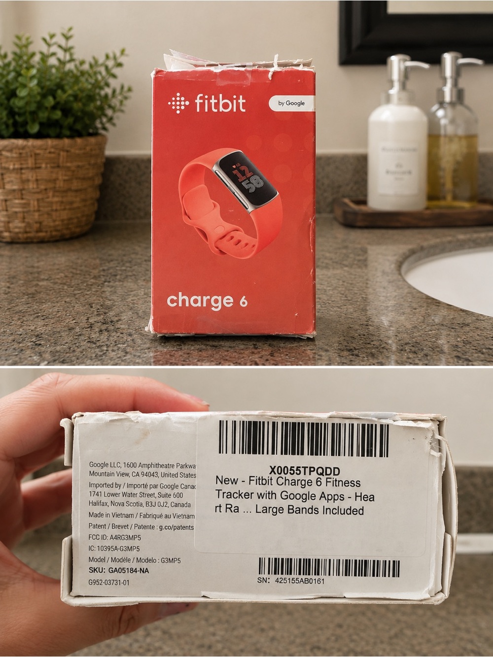 fitbit Charge 6 Smartwatch - Coral